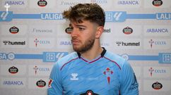 Sergio Carreira, tras el partido de este viernes entre Celta y Osasuna en Bala�dos.