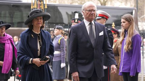 Los reyes Carlos Gustavo y Silvia de Suecia