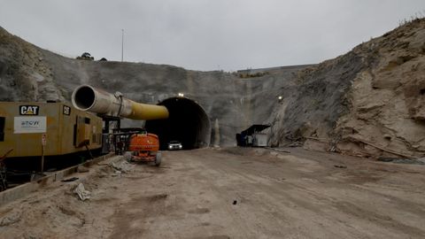 Obras de los tneles del tren al puerto exterior