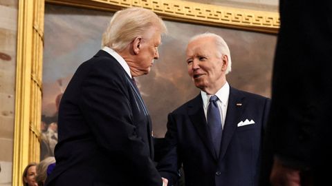 Donald Trump y Joe Biden, en una imagen de archivo