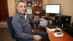 Eduardo Portas en su casa, en Vilanova
