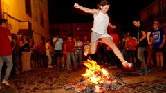 Compostela se abrasa en la noche de San Xo�n