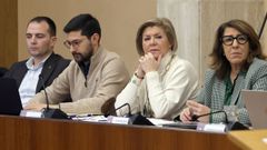 Parte del grupo municipal del Partido Popular en el &uacute;ltimo pleno celebrado en Vilagarc&iacute;a