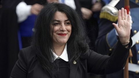 Marjane Satrapi, conocida por el c�mic y la pel�cula �Pers�polis�, en el a�o 2024 en los premios Princesa de Asturias de Oviedo