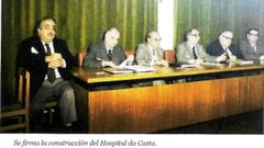 Reuni�n en la que se decidi� construir el hospital en A Mari�a