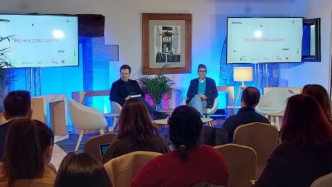 Un momento de una edición anterior del foro Territorios Patrimonio en el Parador de Monforte