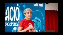 Ada Colau, el pasado fin de semana, en un acto en Barcelona de la fundaci�n que preside