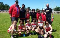 Representaci�n del Atletismo A Estrada en el campeonato.