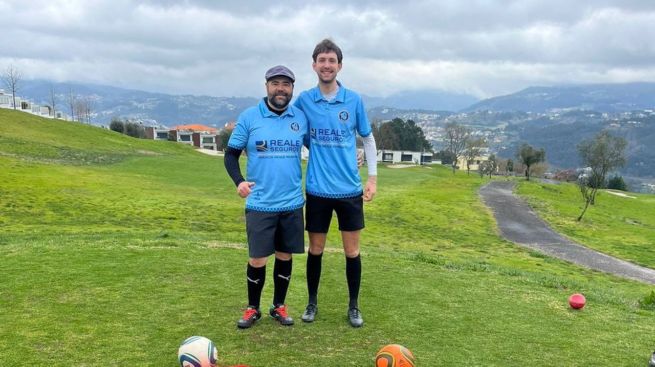 Fagín y César, campeones con Galicia del Transferizo de footgolf