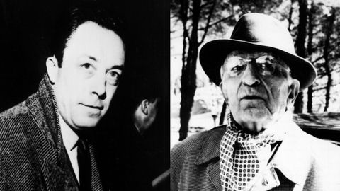 Camus (izquierda) admiraba a Salvador de Madariaga
