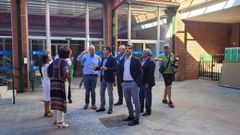 El conselleiro comprob� el estado de las obras de reforma del centro educativo