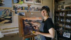 Seidel, en su estudio de Amoeiro