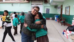 Pilar Mu�oz Comesa�a, coordinadora de la ONG Aulas Abiertas que busca recursos para comedores infantiles en Cajamarca, Per�. 