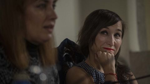 Blanca Riestra, na presentaci�n do libro en Santiago