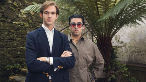 Alberto Ogando y Miguel Fachado en el hotel San Miguel de Santiago