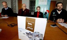 De izquierda a derecha, Gonzalo Dur�n, Peter Higginbothan, Lynn Davies y Ram�n G. Guinarte.