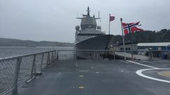 La Voz a bordo de una de las fragatas noruegas construidas en Ferrol