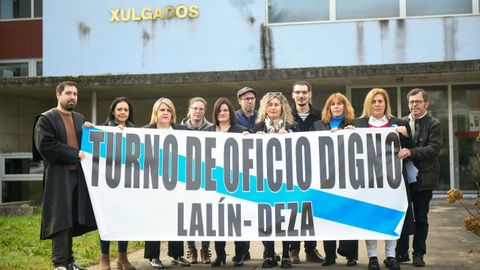 Concentraci�n a finales de enero de los abogados del turno de oficio de Lal�n.