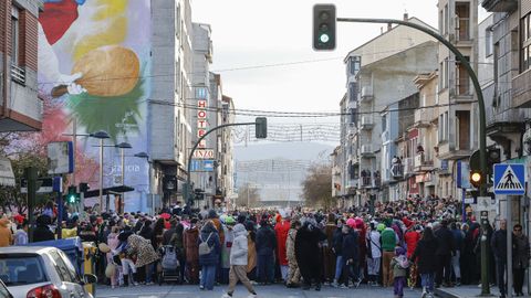 Gran desfile en Xinzo de Limia en el d�a grande del entroido