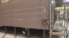 Construcci�n de bloques en Navantia Ferrol para la primera fragata F-110
