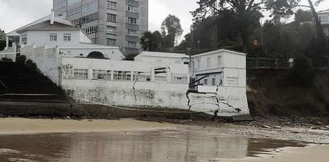 El edificio Solymar ha sido especialmente castigado por los �ltimos temporales.