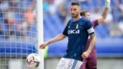 Borja Bast�n, durante el Oviedo-Ibiza