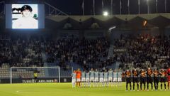 Antes del inicio de aquel partido el Celta homenaje� a Tito Vilanova.