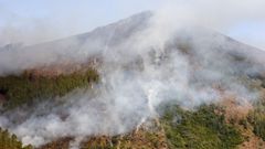 El territorio afectado por un incendio en Quiroga (Lugo), en agosto, en una imagen de archivo.