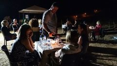 Un aspecto de la cata nocturna organizada el a�o pasado en Margaride la bodega EDV 2015