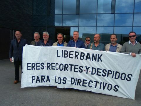 Protesta contra el ERE de Liberbank