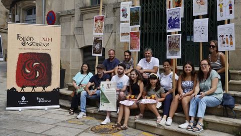 Presentaci�n del cartel ganador de la edici�n �XII+I� del Foli�n Castrexo junto con los dem�s dise�os presentados a concurso