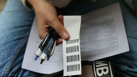 Segundo día exámenes de la PAU en la facultad de Derecho de la USC
