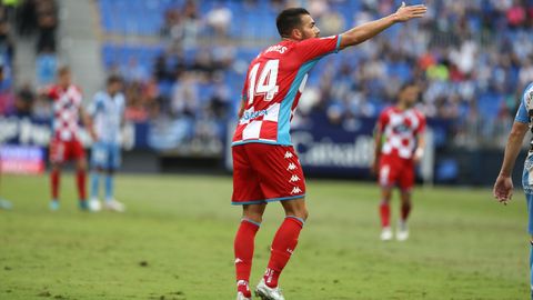 Xavi Torres, en un partido contra el Mlaga.