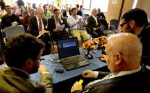 Una imagen de la presentaci�n en el Cetmar de Vigo.