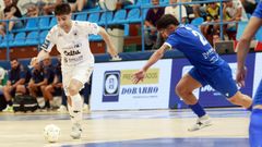 Novoa durante el partido de O Parrulo Ferrol frente al Quesos El Hidalgo Manzanares