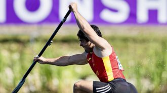 Pablo Gra�a, durante la competici�n en Portugal.