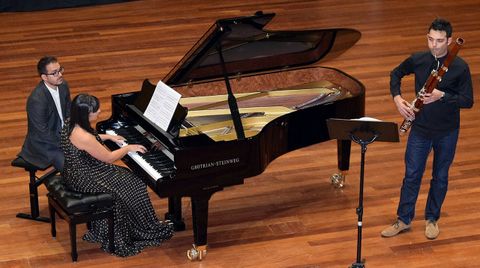 Una de las audiciones en el Centro Superior de M�sica de Valga.