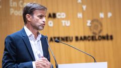 El negociador de Sumar, Jaume Asens, interviene para presentar el dictamen jur�dico sobre la amnist�a en el Ateneo de Barcelona.