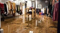 Inundaciones en un comercio de Guitiriz