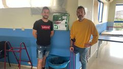 Desfibrilador en el pabell�n deportivo de Xinzo