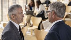 El ministro de Interior espaol, Fernando Grande-Marlaska, durante la cumbre en Dinamarca