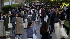 Alumnos en el campus coru��s de Elvi�a