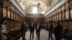 El subdelegado del Gobierno, Emilio Gonz�lez, visit� el mosteiro de Montederramo