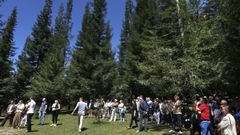 Homenaxe a Manuel Viitez, que axudou a crear o Bosque de Coln