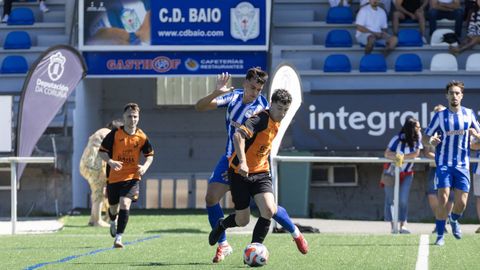El Baio se impuso ayer 2-1 al San Sadurni&ntilde;o en la ida de la primera eliminatoria, disputada en el Platas Reinoso.
