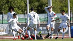 Imagen del encuentro entre el Noia y el Racing Villalb�s en el Julio Mato Matito.