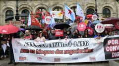 Concentracin de personal de las escuelas infantiles en huelga este jueves en A Corua
