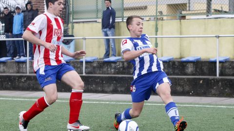 Angeli�o, con el Cadete B, en uno de sus �ltimos partidos con el Deportivo en el 2012