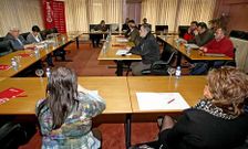 Los integrantes del pleno, antes de las sucesivas dimisiones en bloque.
