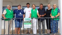 Presentación de la andaina en la sedel de la cofradía de pescadores.